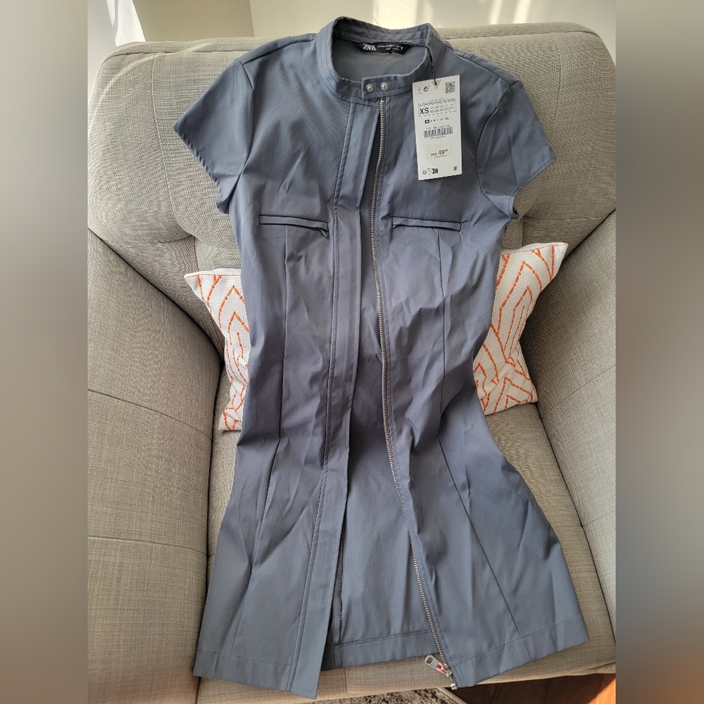 NWT Zara Zip Up Minidress Size XS